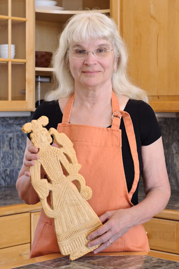 Anne L. Watson with cookie friend